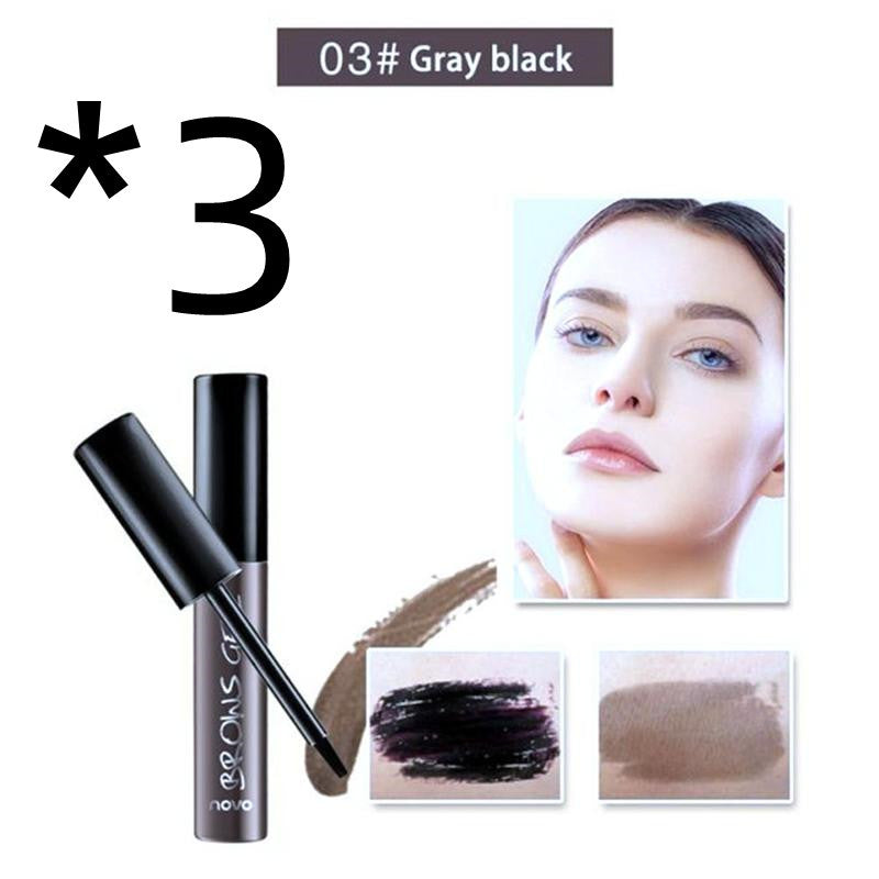Plastic Eyebrow Tint Gel With Flat Brush Water Resistant