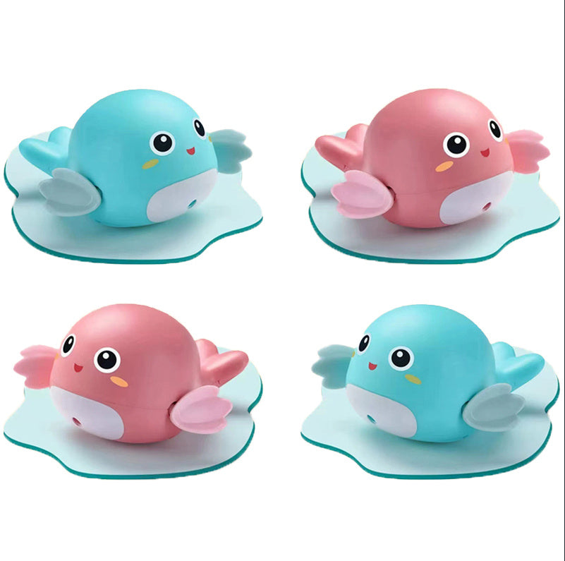 Baby Bath Toys Children Playing Water Small Yellow Duck Swimming Playing Water Little Duck Little Turtle