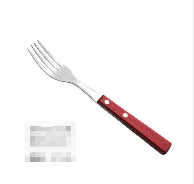 304 Stainless Steel Western Cutlery Natural Wood Cutlery Set