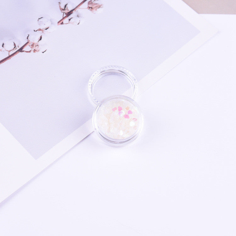 3mm Heart Laser Sequin Decorative Patch