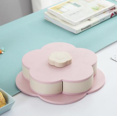 Rotating Plastic Storage Box Seed Nut Candy Dried Fruit Box