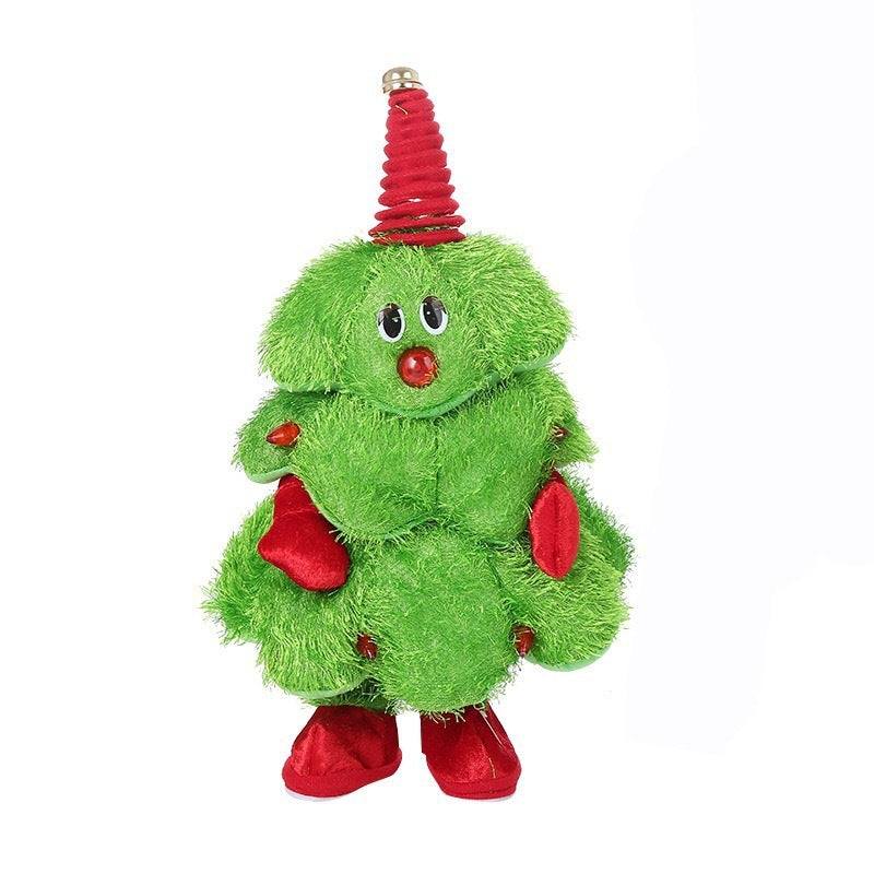 Wiggle Hip Singing Christmas Tree Plush Toy Musical Dancing Doll