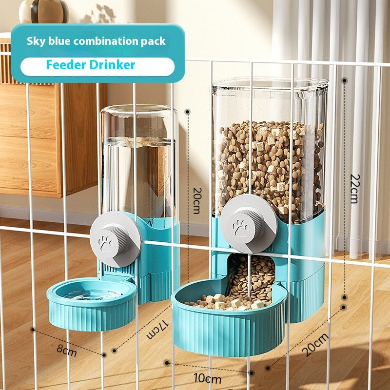 Hanging Cage Dog Basin Cat Bowl Automatic Pet Feeder