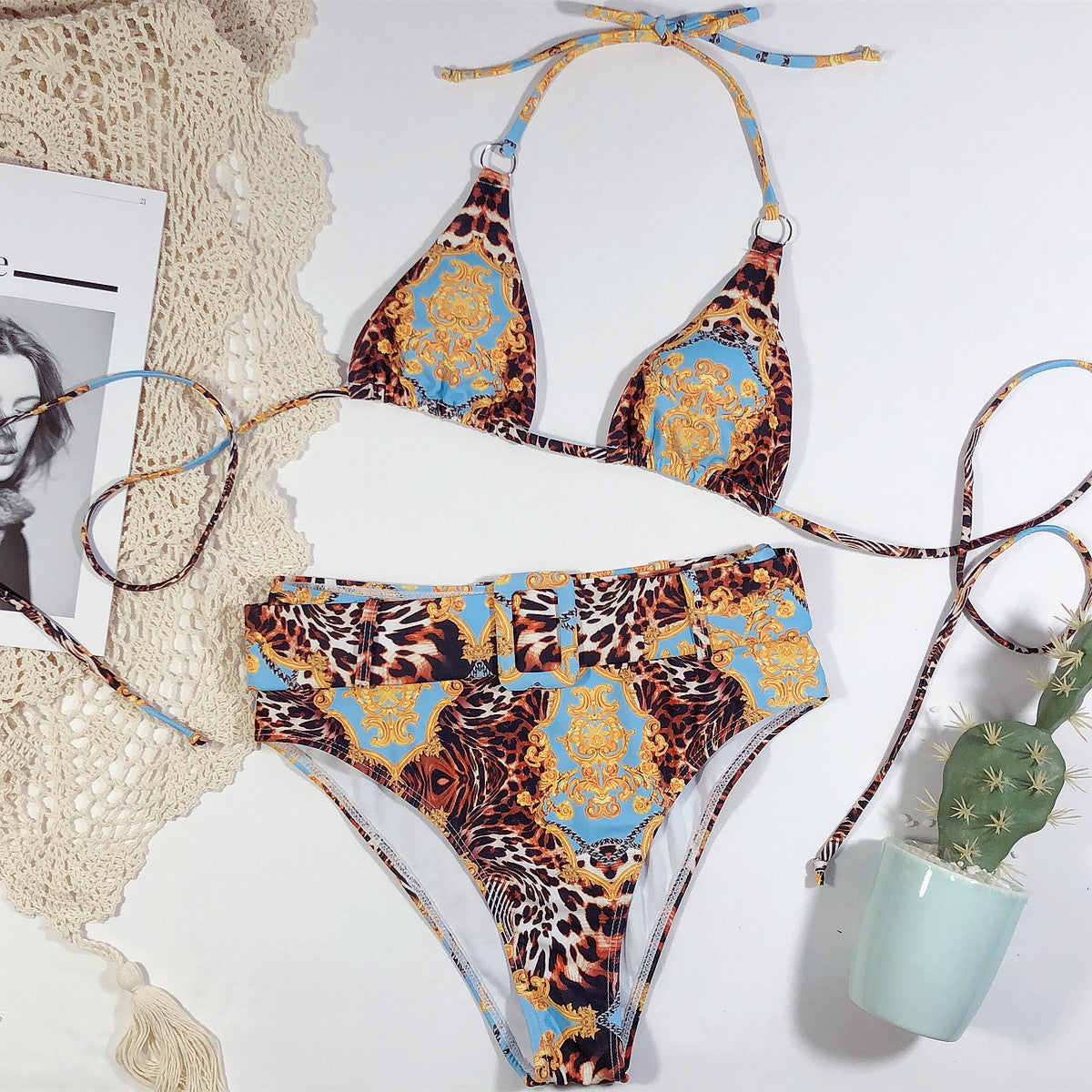 Women’s Halter Bikini Set – Beach Swimwear