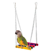 Colorful Suspension Bridge Swing Stand for Parrots and Peony Birds