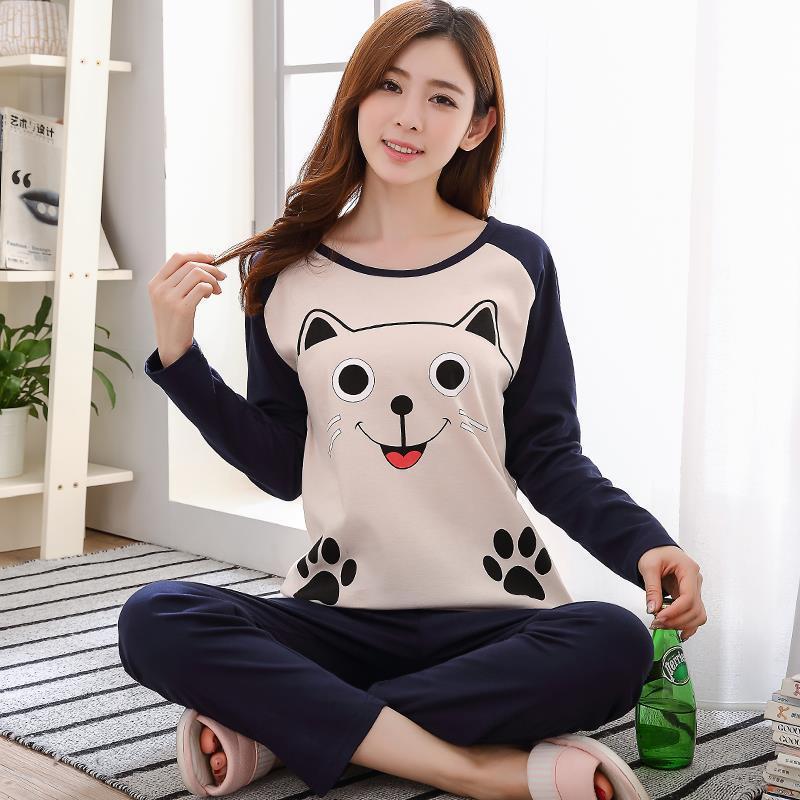 Cute Cartoon Pajamas Women's Home Service Suit