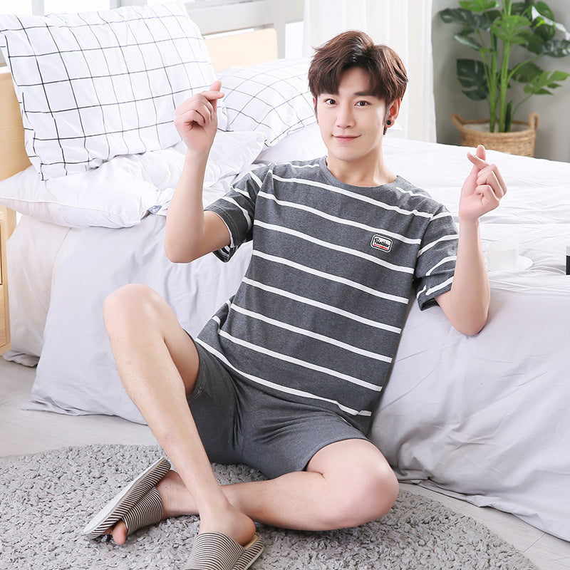 Summer short sleeve cotton casual men's style