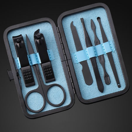 7-Piece Manicure Set – Nail Clippers, Eyebrow Grooming & Multi-Function Kit