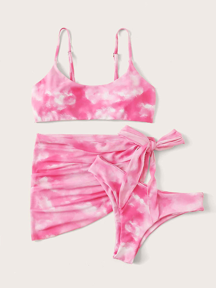 First-Class Women’s Nylon Swimwear Set – Backless, Colorful, Comfortable