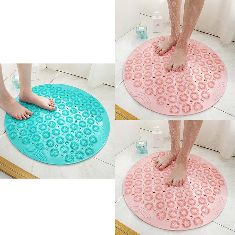 Anti-Slip Round Shower Mat – Drain Hole & Massage Center