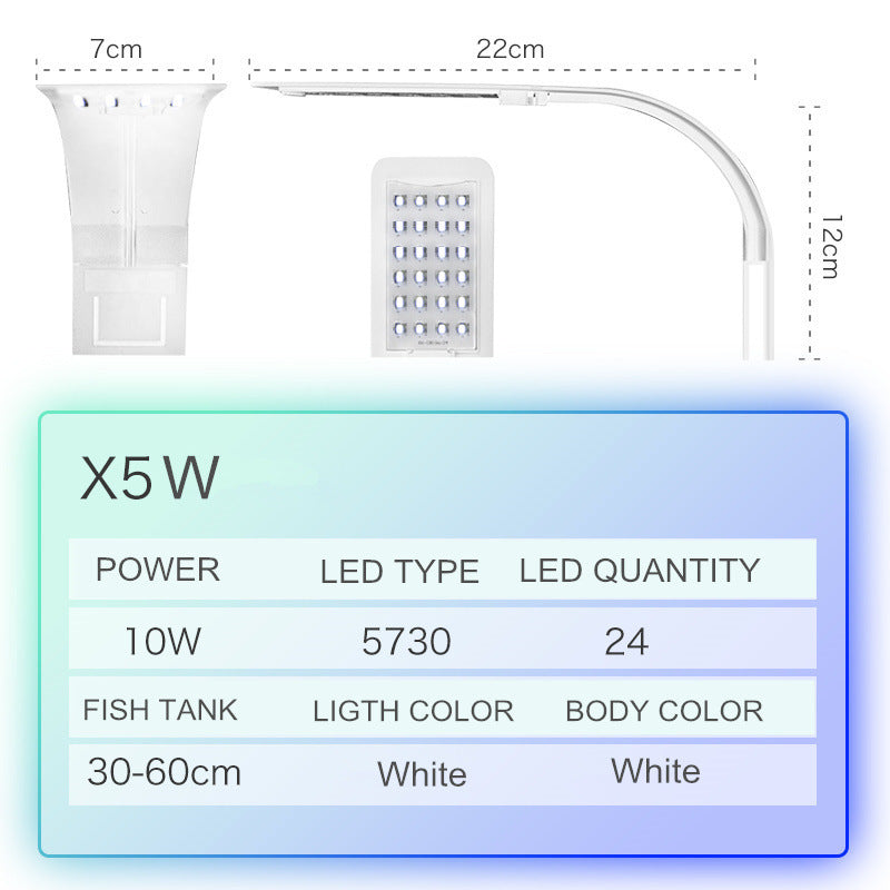 Ultra-Thin LED Clip-On Aquarium Light