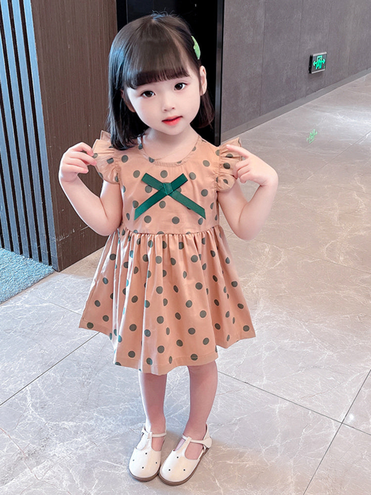 Girls Dress Summer Thin Polka Dot