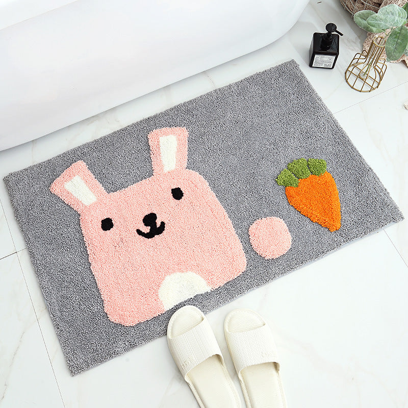 Absorbent Non-Slip Bathroom Floor Mat – Soft Quick-Dry Rug