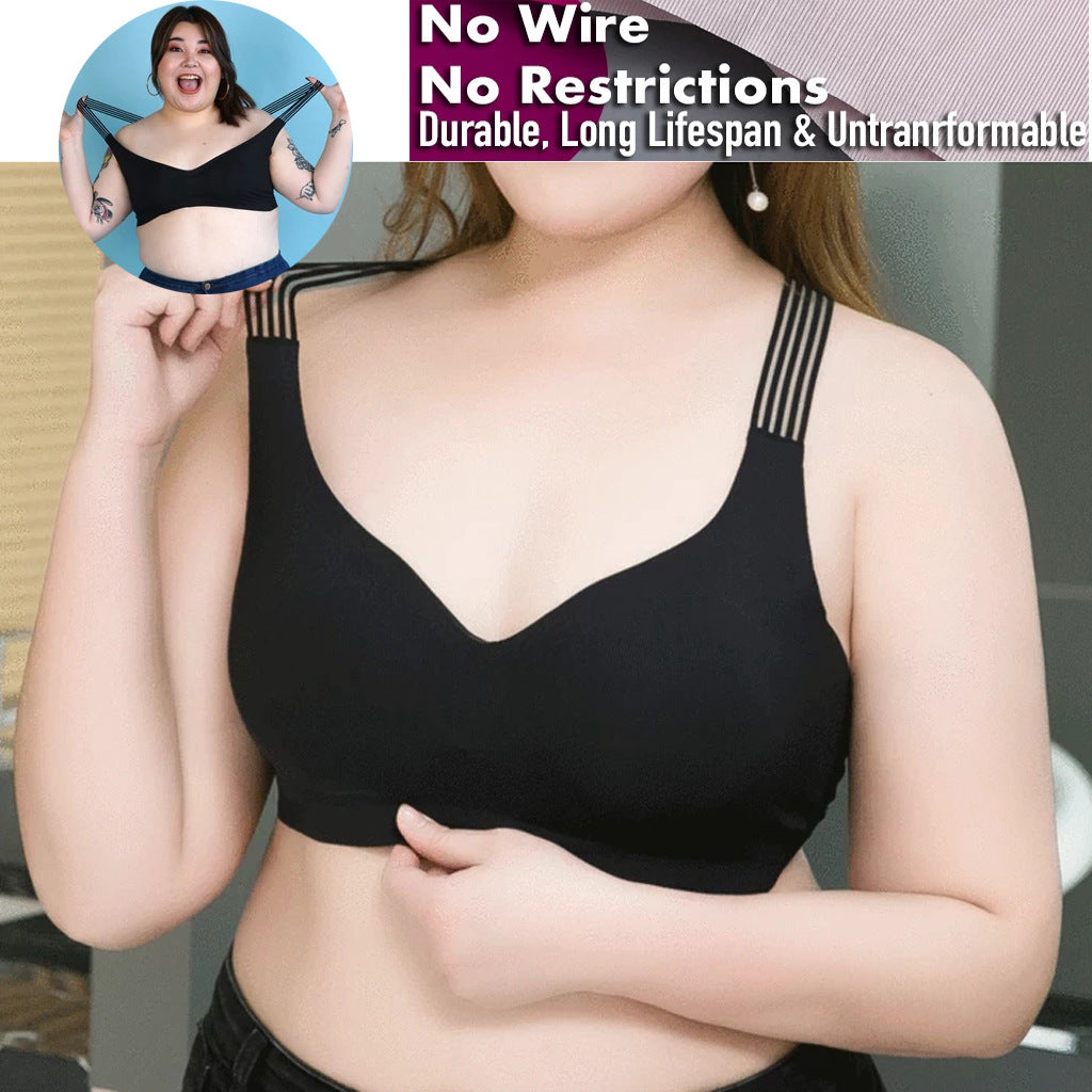 Women's Cross Back Seamless Satin Ice Silk Underwear