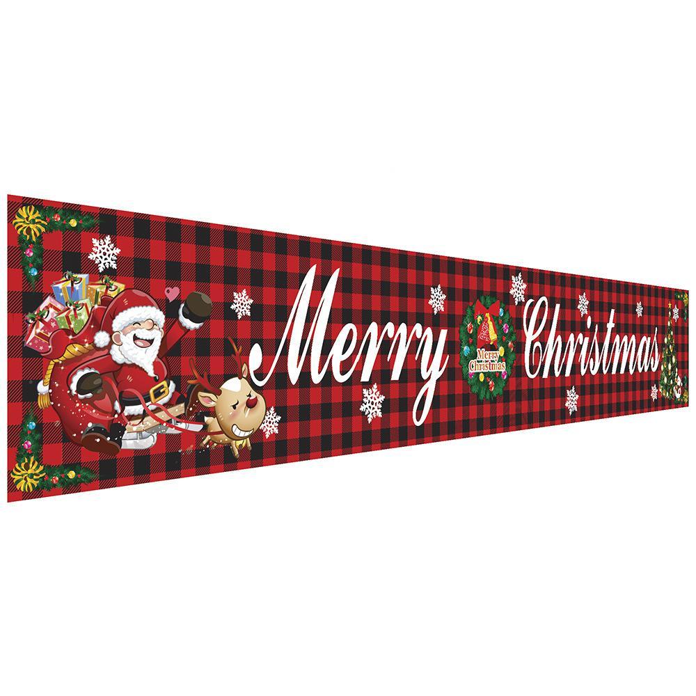 Christmas Couplet Curtain Banners Hanging Flag Window Pendants