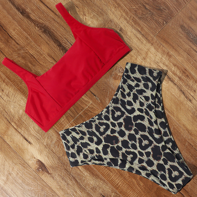 Women's One-Piece Swimsuit – Solid Color Polyester Swimwear