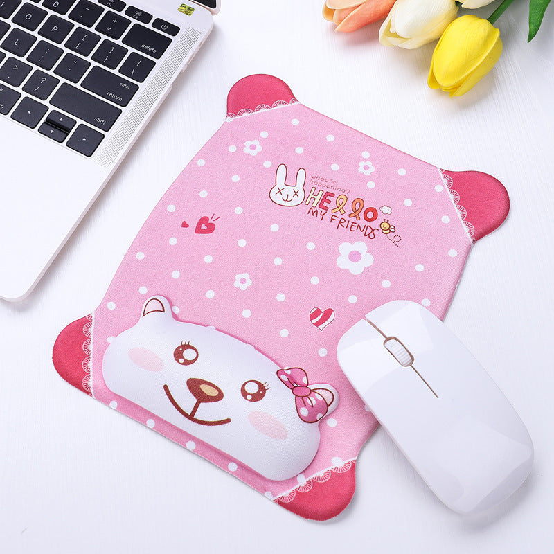 Cute Animal Print Mouse Pad – Non-Slip Rubber Base, Smooth Surface for Computer & Laptop