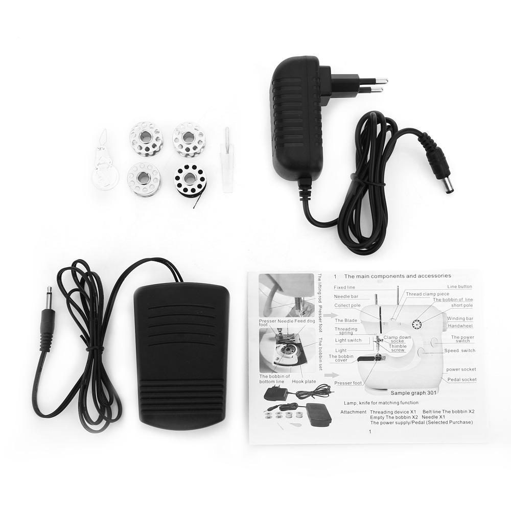 Stainless Steel Frame Mini Portable Sewing Machine Home Use