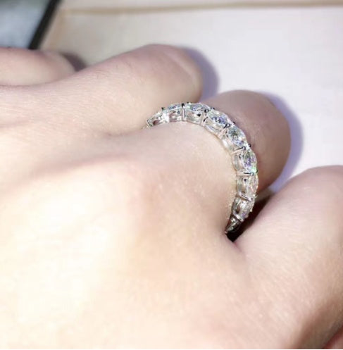 Elegant Alloy Engagement Ring for Women