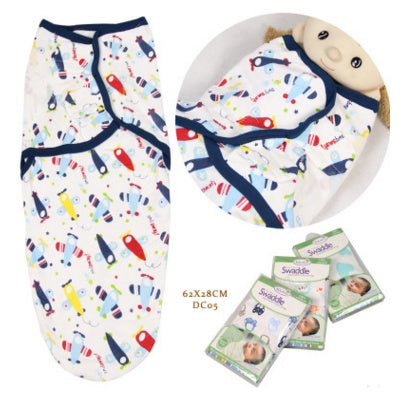 Cotton Cartoon Baby Swaddle Towel – Anti-Startle Sleeping Bag