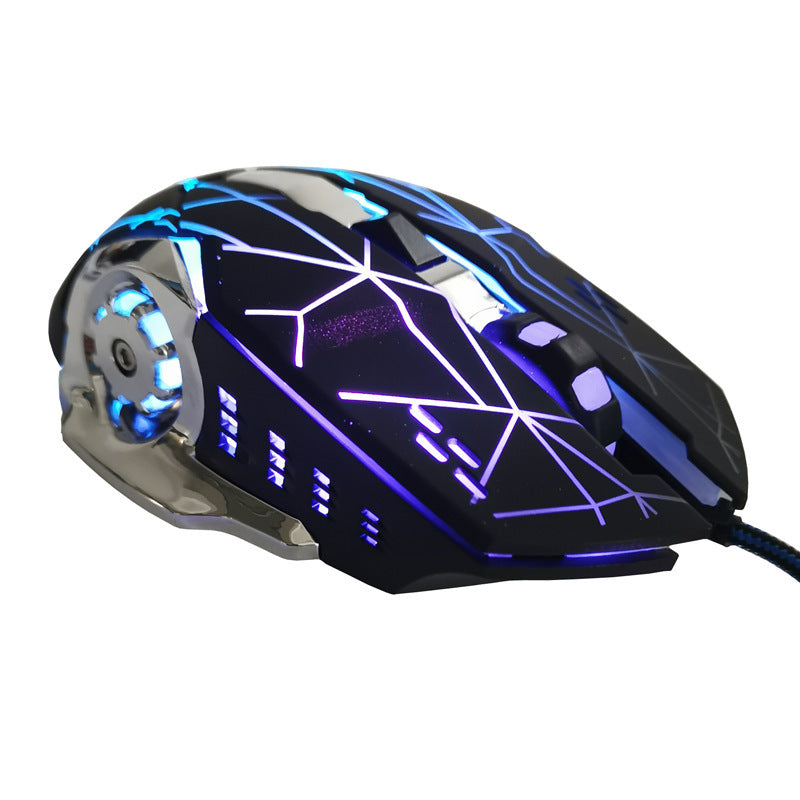 Wired Gaming Mouse – 5500 DPI, 7 Buttons, 7-Color LED Backlit USB Optical for PC & Laptop