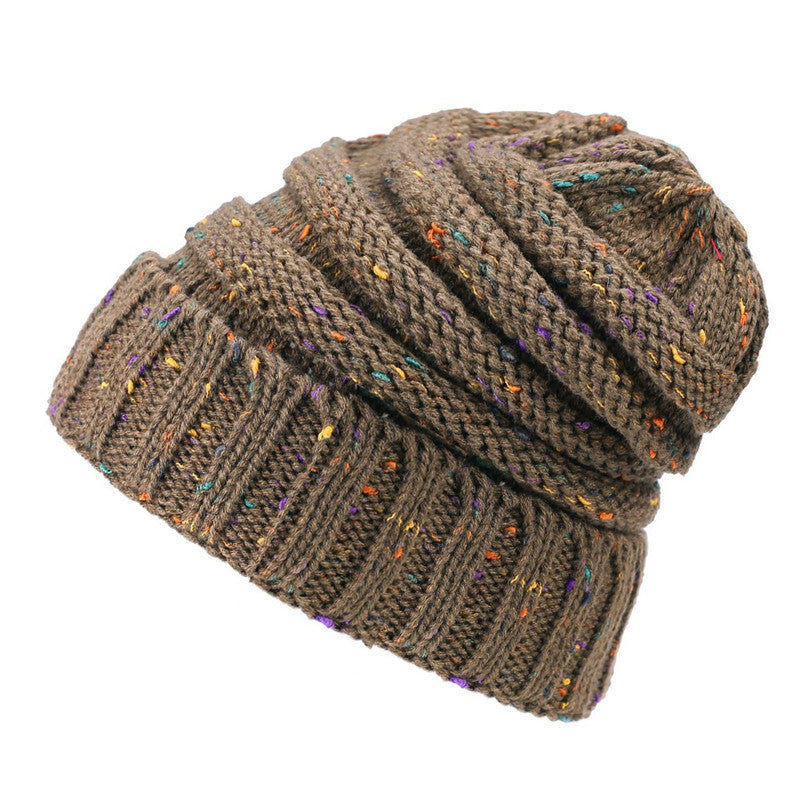 Simple Stylish Warm Knitted Woolen Winter Hat for Men and Women