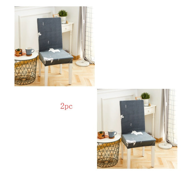 Elastic Siamese Solid Color Stretch Office and Hotel Chair Cover