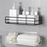 Punch-Free Wall-Mounted Bathroom Shelf – No-Drill Easy Installation Storage Rack