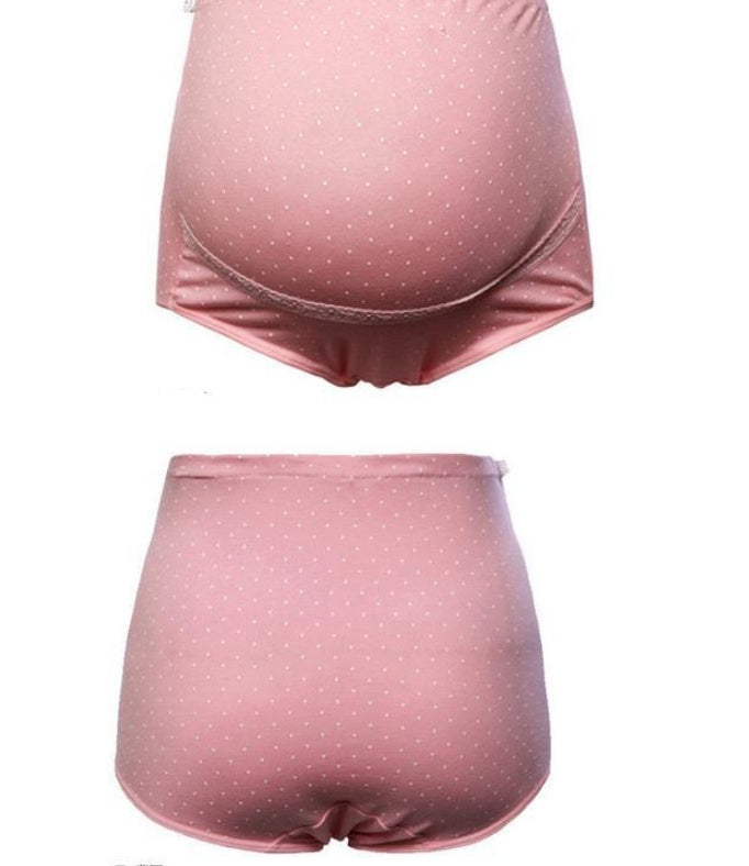 Maternity High-Waist Cotton Underwear – Adjustable Stomach Lift Pants