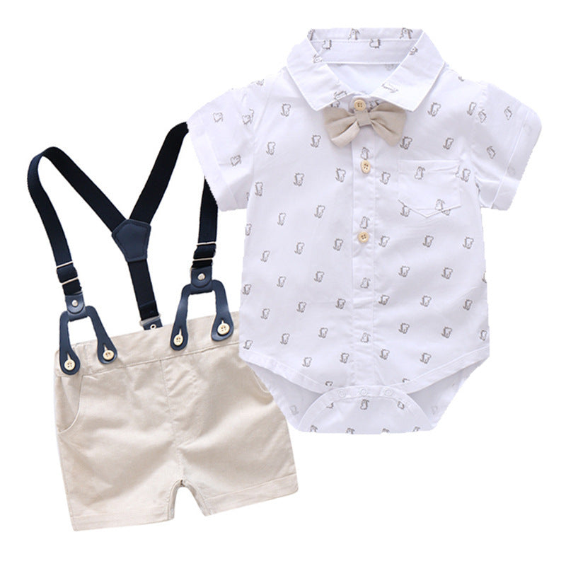 Boys Autumn Three Piece Cotton Suit Regular Fit Formal Wear