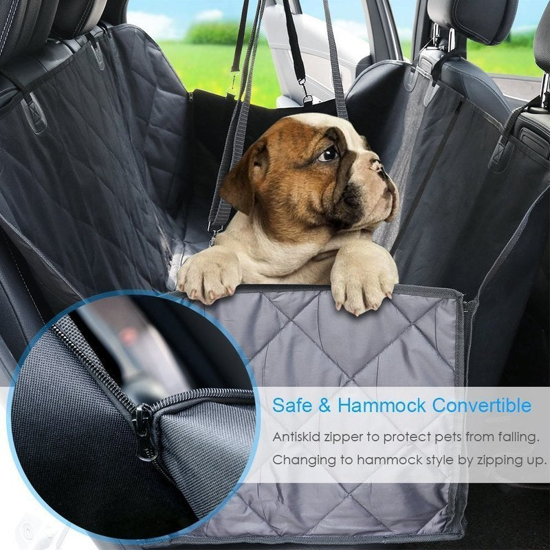 Thick Quilted Waterproof Pet Car Mat – Non-Slip Seat Cover