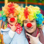Clown Nose and Wig Set – Funny Red Big Nose Costume Props for Halloween, Children’s Day, and April Fool’s Day