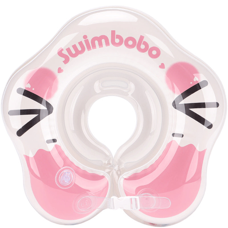 Unisex Infant PVC Inflatable Neck Ring For Swimming