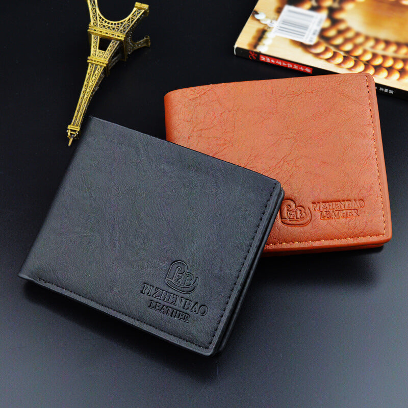 Unisex Short PU Wallet Slim Card Holder Compact Minimalist
