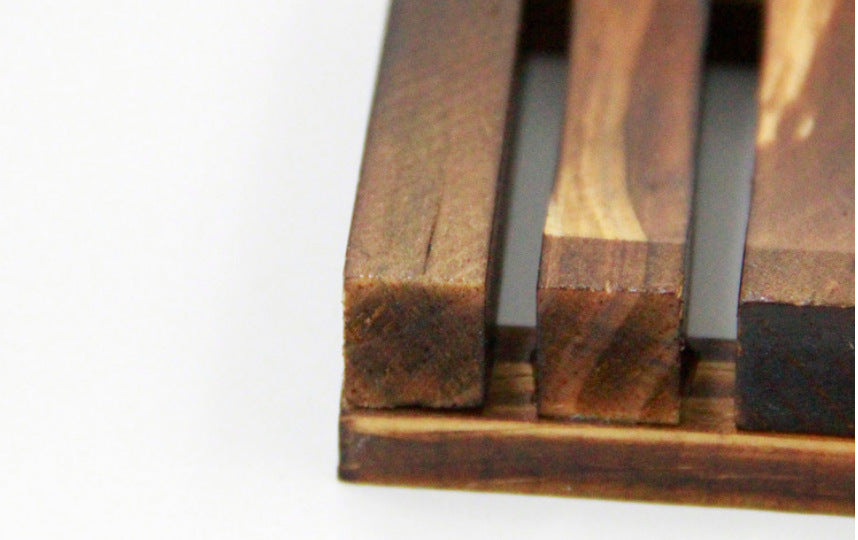 Retro Wooden Soap Box – Charcoal Soap Holder