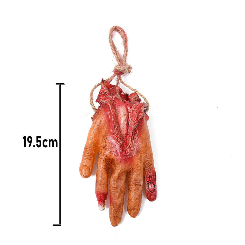 Halloween Broken Limb Pendant – Scary Hanging Prop for Haunted House and Scene Decoration
