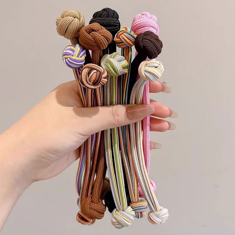 Head Rope Girls' Button High Elastic Color