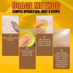 EELHOE Furniture Brightening Natural Beeswax Polishing Beeswax Waterproof Wear Resistant Wood Floor Care Beeswax