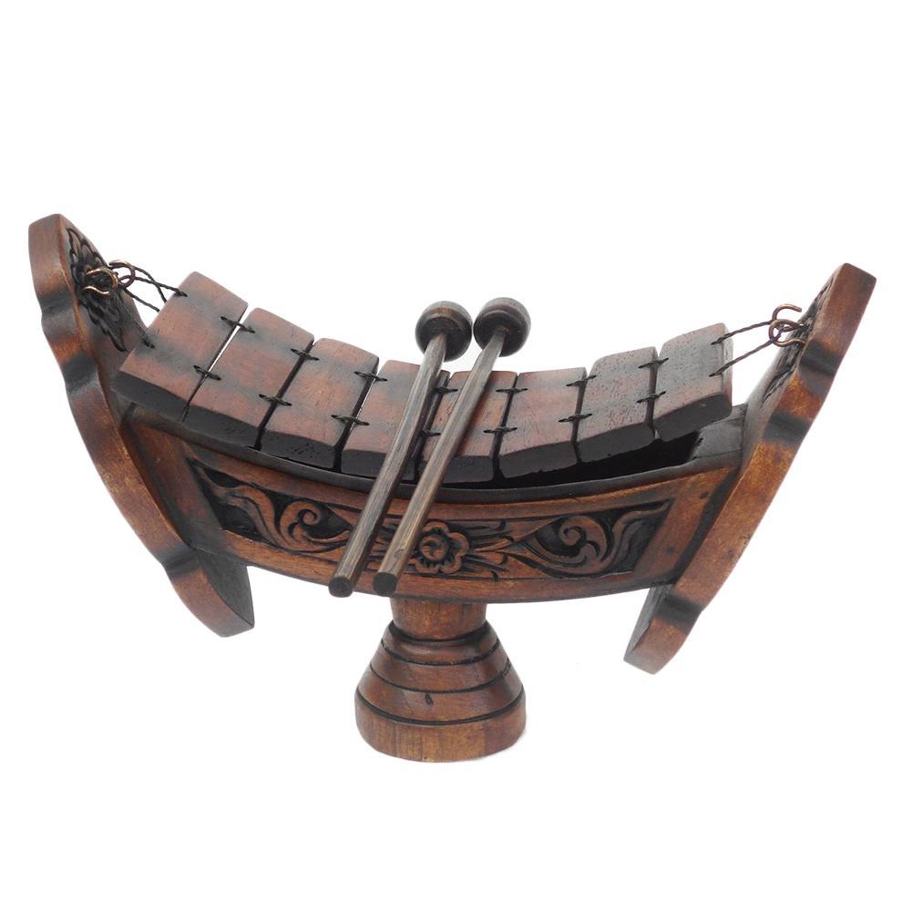 Southeast Asian Style Wooden Hand Xylophone Musical Instrument Pendant Decoration