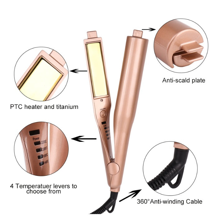 Mestar Iron Pro 2-in-1 Automatic Rotating Hair Curler and Straightener