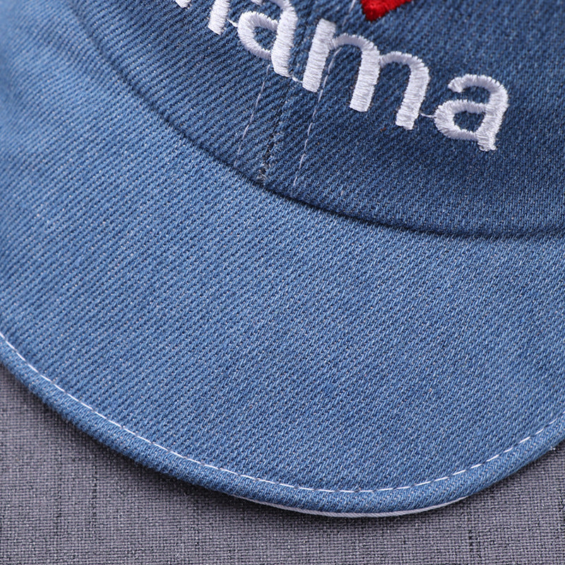LoveShade Embroidered Baby Sun Hat – Soft Cotton Summer Hat with Printed Heart Design