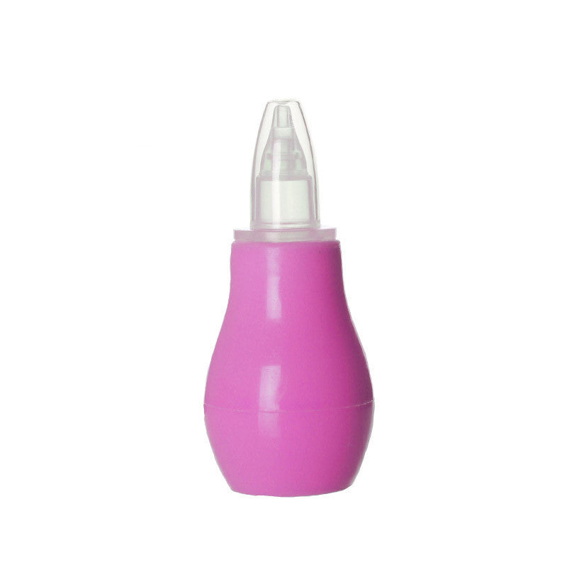 Baby Nasal Aspirator – Soft Silicone Snot Cleaner with Dust Cap (Pink/Blue)