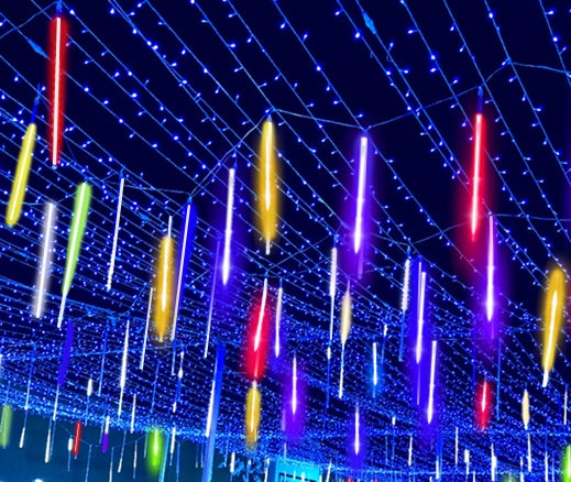 LED Meteor Shower String Lights Outdoor Decorative Lighting