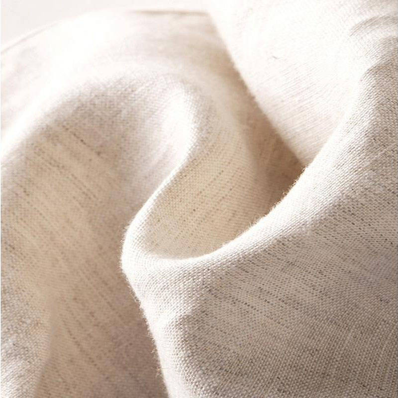 Women’s Cotton & Linen Long Pants – Loose High-Waist Straight Drape Casual Trousers