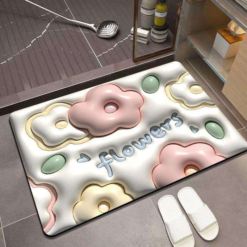 Foot Mats for Household Bathroom Entrance – Absorbent & Non-Slip
