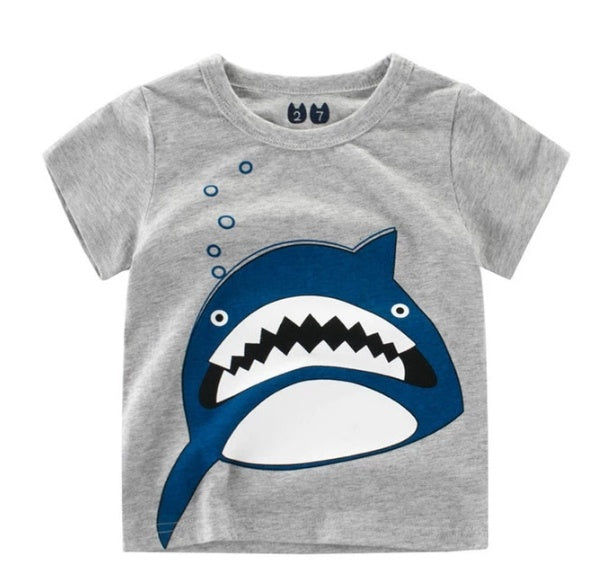 Kids Short Sleeve Korean Cotton Blend Tee Regular Fit