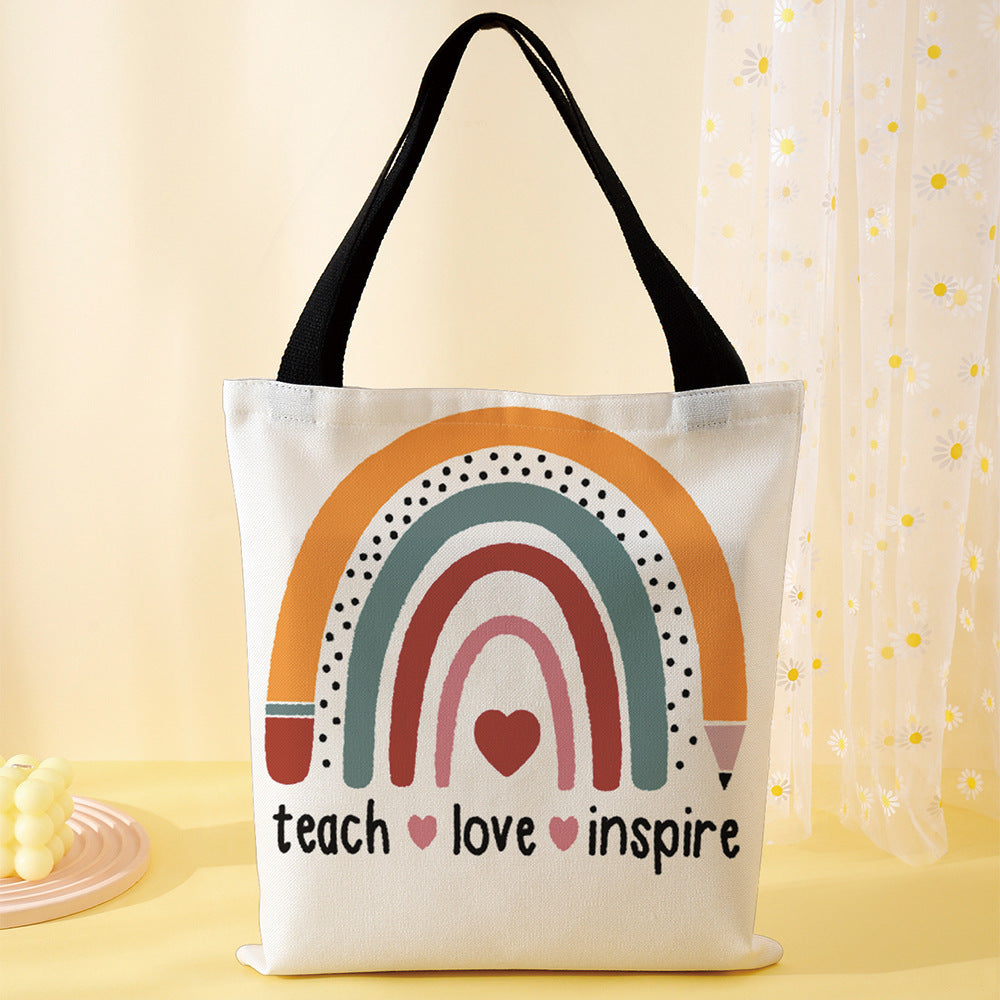 Female Printed Canvas Handbag – Stylish & Durable Tote Bag