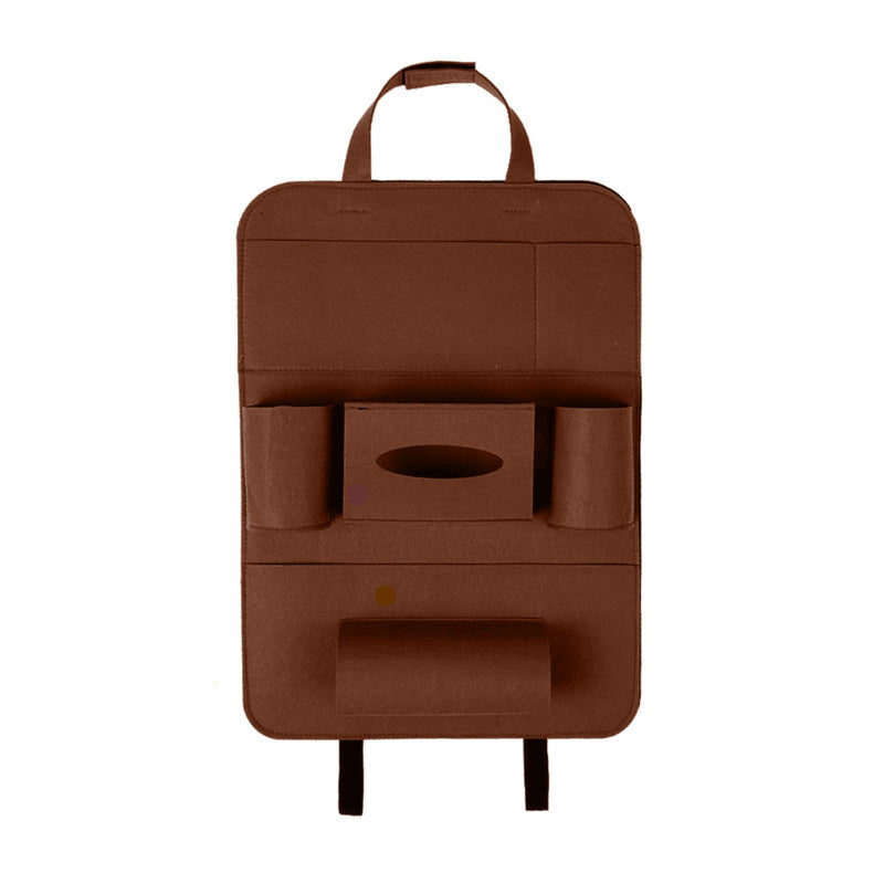 Car Backseat Organizer – Multi-Pocket Wool Felt Storage Bag for Vehicle Accessories
