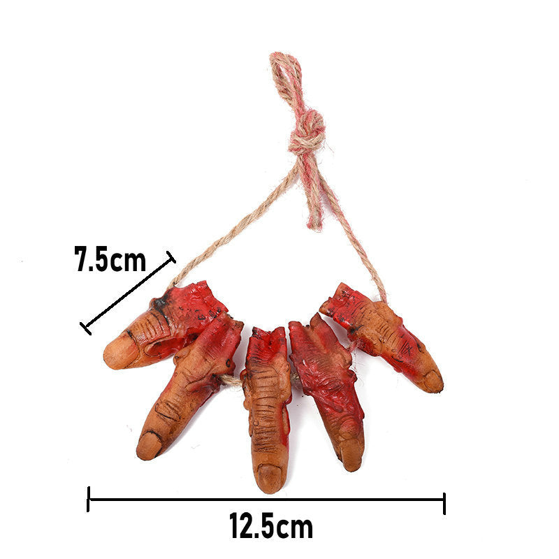 Halloween Broken Limb Pendant – Scary Hanging Prop for Haunted House and Scene Decoration