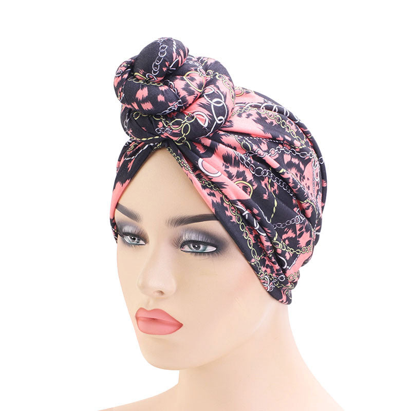 Vortex flower headscarf hat